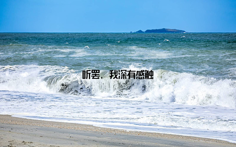 听罢, 我深有感触