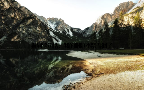 看到这句话, 我的眼眶不禁湿润了