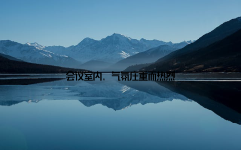 会议室内, 气氛庄重而热烈