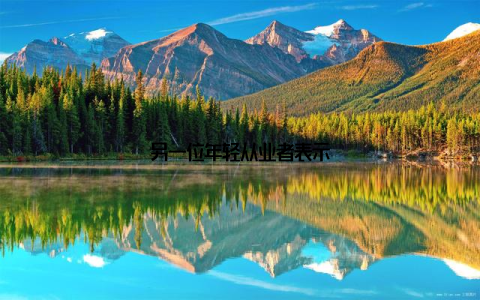 另一位年轻从业者表示