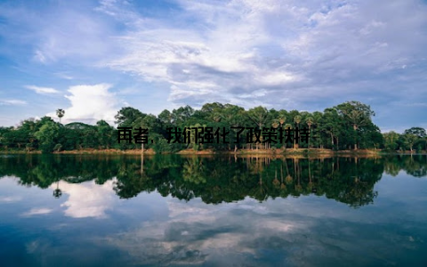 再者, 我们强化了政策扶持