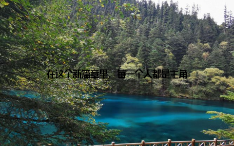 在这个新篇章里, 每一个人都是主角